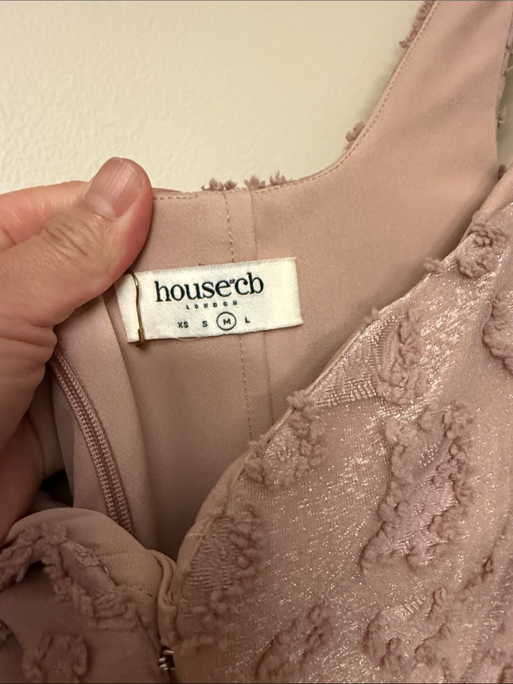 House of CB French rose jacquard midi dress - Picture 6 of 6